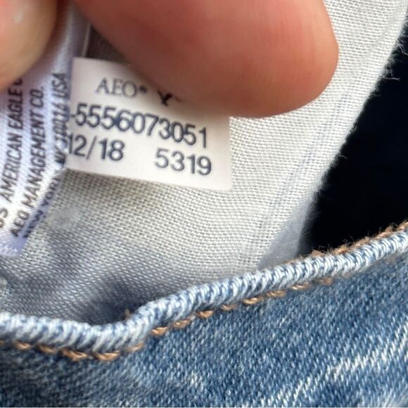 American Eagle Mom Shorts Acid Wash sz 8 - Picture 7 of 8